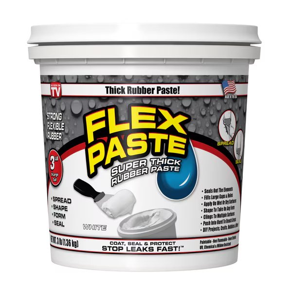 Rubber Paste White 3Lb, Flex Paste, Mfr#: PFSWHTR32